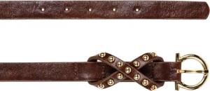 Luisa Cerano Gürtel - Gürtel mit Nieten-Details - Gr. 38 - in Braun - für Damen