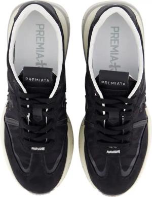 Premiata Low-Top Sneaker - Dames Cassie Sneaker Zwart - Gr. 39 (EU) - in Schwarz - für Damen
