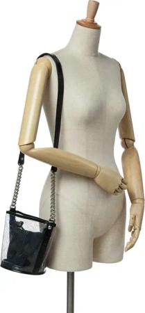 Chanel Hobo Bags - 2018 Small PVC and Crumpled Calfskin Camellia Coco - Gr. unisize - in Schwarz - für Damen