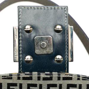 Fendi Hobo Bags - 2000-2010 Zucchino Canvas Flap Shoulder Bag - Gr. unisize - in Grau - für Damen