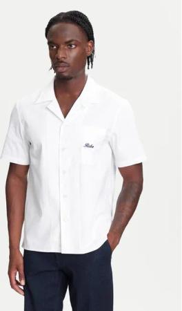 Robe di Kappa Hemd Robe Giovani Aousja 631372W Weiß Regular Fit
