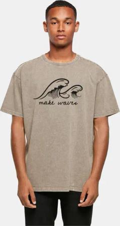 POD Summer - Make waves Acid Washed Oversize Tee