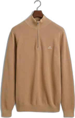 Pull aus Baumwolle mit 1/2-Reißverschluss Gant Pique