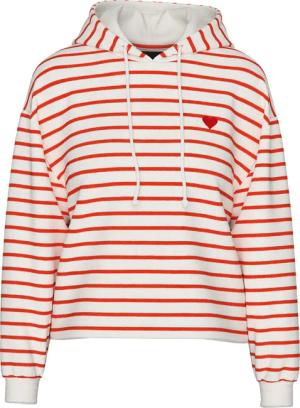 Hoodie Damen Pieces Chilli Stripes