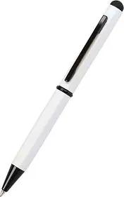 ONLINE® Kugelschreiber Hexagon Stylus weiß, Schreibfarbe: blau, 1 St.