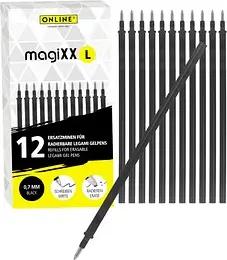 ONLINE® magiXX L Gelschreiberminen schwarz 0,7 mm 12 St.
