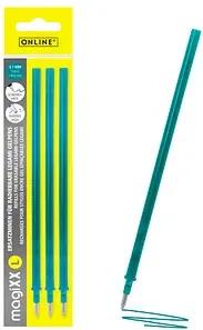 ONLINE® magiXX L Gelschreiberminen türkis 0,7 mm 3 St.