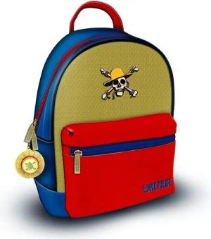 One Piece - Anime Mini-Rucksack - Luffy - blau/rot/gelb  - Lizenzierter Fanartikel