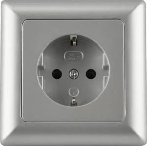 UNITEC Steckdose Unitec Steckdose mit Rahmen