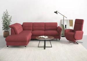 sit&more Ecksofa Grenoble L-Form mit Federkern,