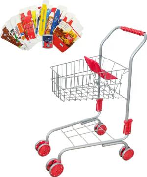 Tanner Spiel-Einkaufswagen, mit 40-teiligem Zubehör