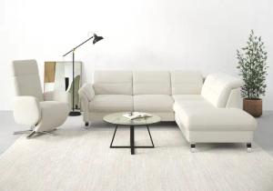 sit&more Ecksofa Grenoble L-Form mit Federkern,
