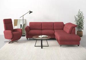 sit&more Ecksofa Grenoble L-Form mit Federkern,