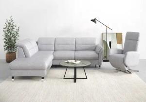 sit&more Ecksofa Grenoble L-Form mit Federkern,