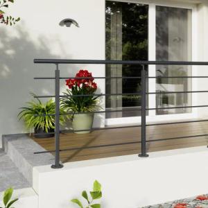Dolle Brüstungsgeländer DOLLE Geländerset Aluminium schwarz