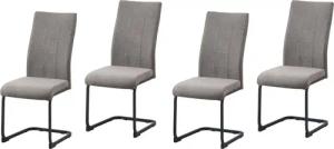 HTI-Line Freischwinger Schwingstuhl 4er-Set Braun LennyP