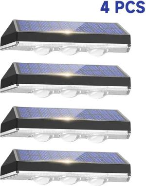 PODOFO LED Solarleuchte Solar Außenleuchten Zaunleuchten