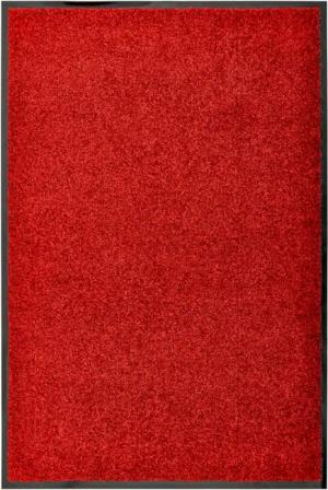 vidaXL Fußmatte Fußmatte Waschbar Rot 60x90