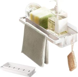 NUODWELL Küchenorganizer-Set Ohne Bohren Spülbecken Organizer,Küche