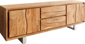 DELIFE Lowboard Live-Edge, Akazie Natur 200