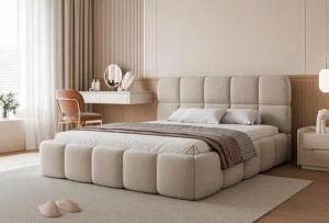 Compleo Polsterbett Stauraumbett modern CLOUDY, Komfortbett,