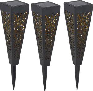 etc-shop LED Solarleuchte, LED-Leuchtmittel fest verbaut,