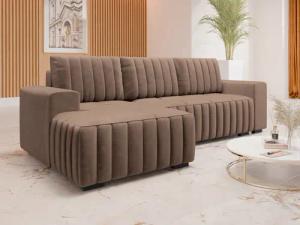 MIRJAN24 Ecksofa Hugo, mit Bettkasten und