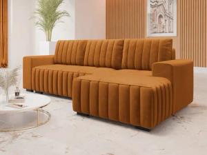 MIRJAN24 Ecksofa Hugo, mit Bettkasten und