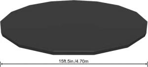 BESTWAY Pool-Abdeckplane Bestway Flowclear Abdeckplane PVC