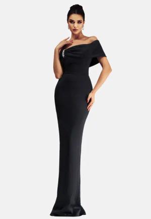 Moda Minx Jerseykleid Zoe One Shoulder