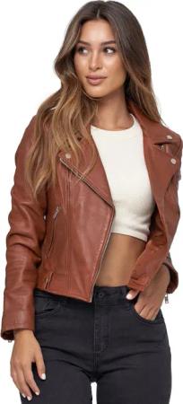 Tazzio Lederjacke F507 Biker Look mit