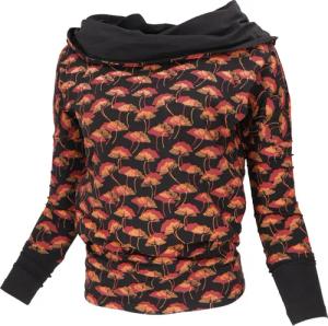 Guru-Shop Longsleeve Lockeres Longshirt aus Bio-Baumwolle,