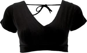Guru-Shop T-Shirt Choli Top, bauchfreies Top