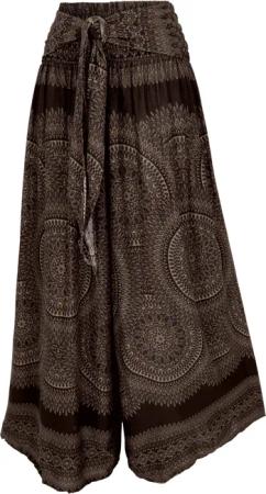 Guru-Shop Relaxhose Palazzohose, Hosenrock, Schlaghose, Sommerhose,..