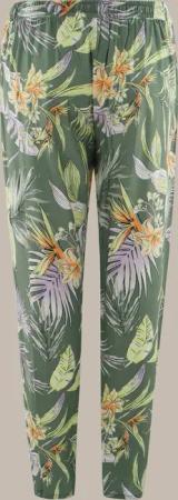 Hajo Stoffhose Damen Hose mit Botanikprint