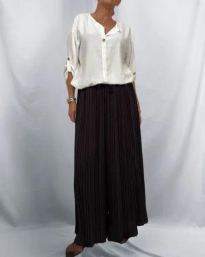 ITALY VIBES Palazzohose - Plisseehose -