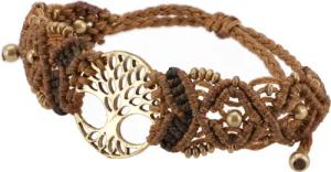 Guru-Shop Armreif Goa Armband, Makramee, Festival