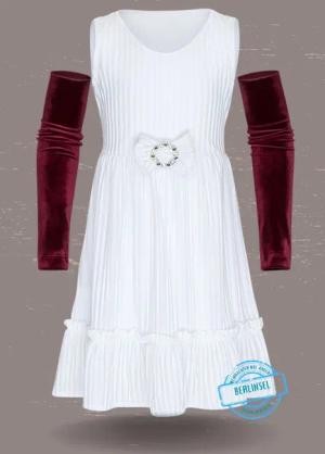Berlinsel Partykleid Mädchen Abendkleid Festtagskleid Samtkleid