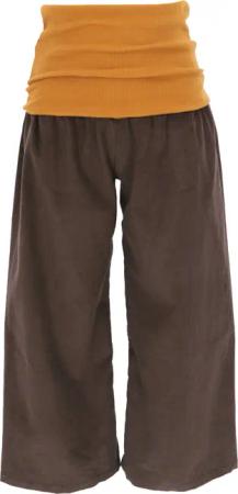Guru-Shop Relaxhose Weite Cord Marlenehose, Wellnesshose,