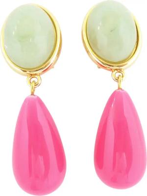 Mugello Paar Ohrstecker Viola jade-pink Hingucker