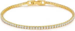 Glanzstücke München Silberarmband gelbgold, aus Sterling
