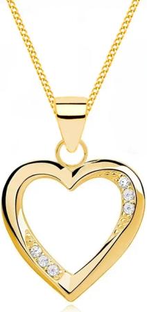 Goldene Hufeisen Goldkette Halskette Gold Herz