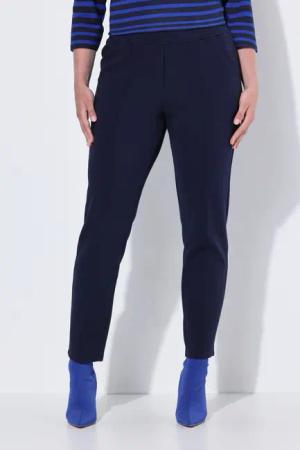 Ulla Popken Funktionshose Hose Punto-di-Roma-Jersey konisches
