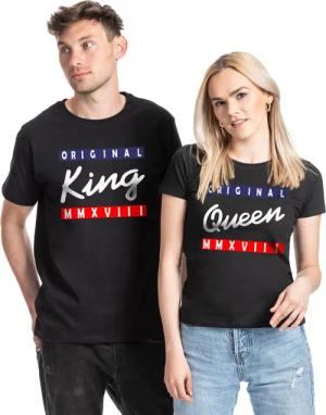 Couples Shop Print-Shirt King & Queen