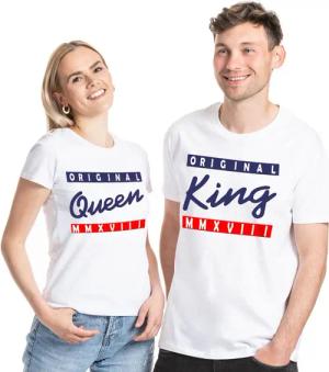 Couples Shop Print-Shirt King & Queen