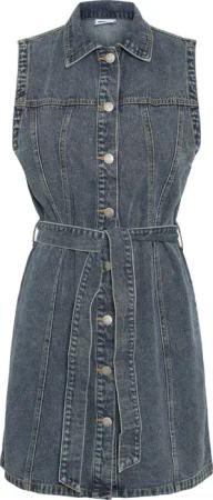 Noisy may Shirtkleid Ärmelloses Denim Design