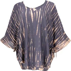 Guru-Shop Longbluse Plus Size Batik Kaftanbluse,