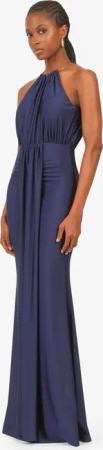 Kraimod Abendkleid mit Drapierung und Rückenausschnitt