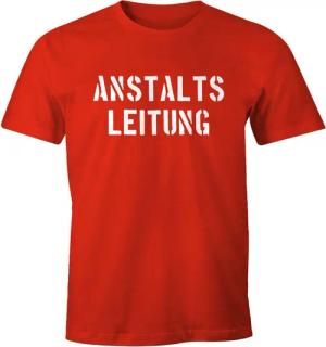 MoonWorks Print-Shirt Anstaltsleitung Herren T-Shirt Fun-Shirt