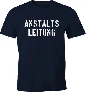 MoonWorks Print-Shirt Anstaltsleitung Herren T-Shirt Fun-Shirt